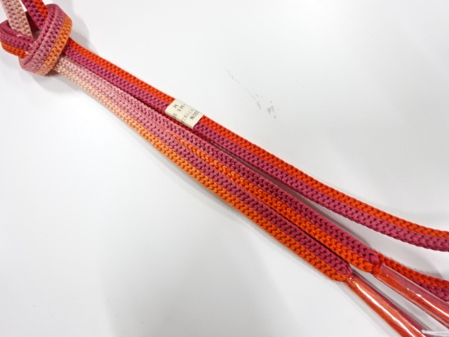 未使用品　正絹　手組帯締め